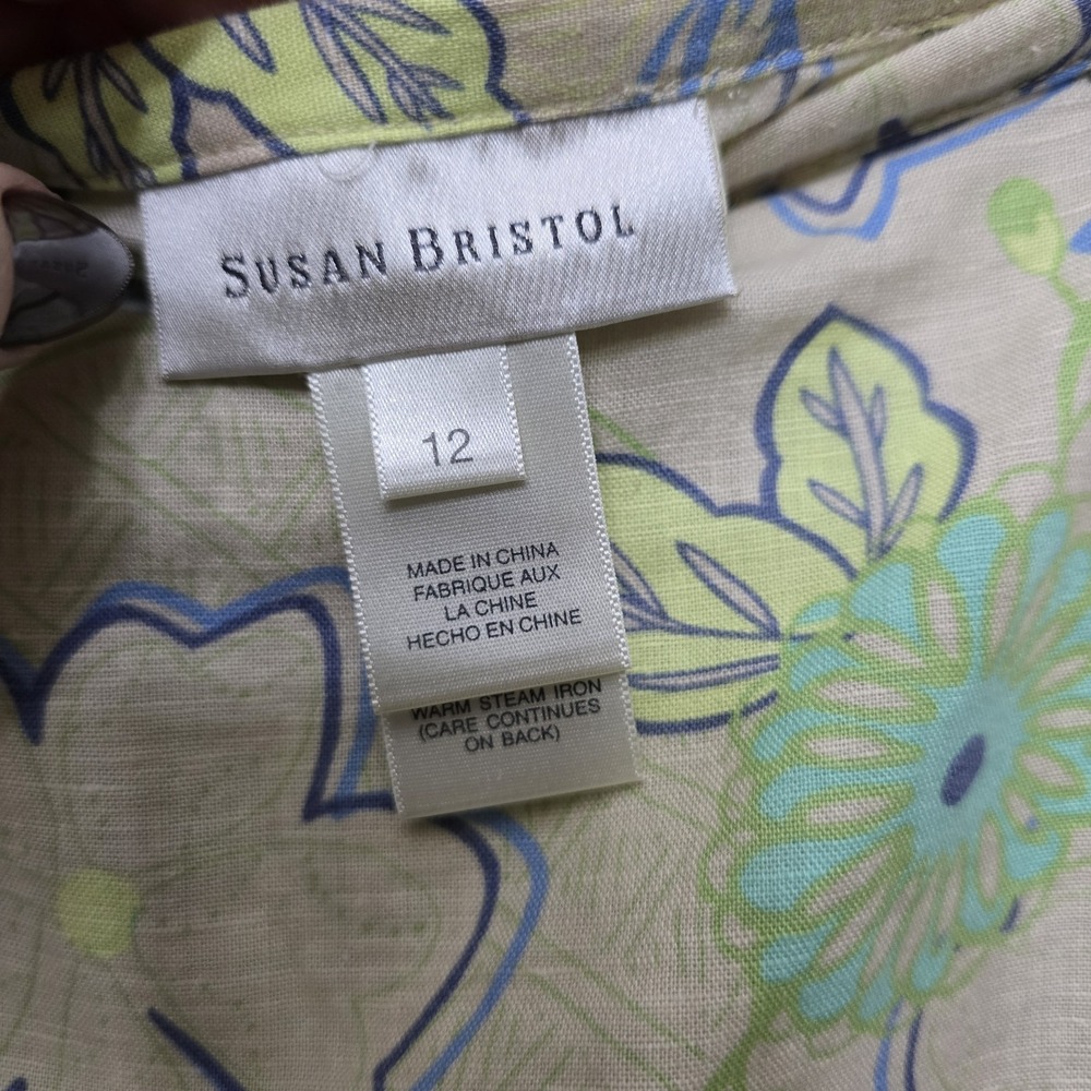 Susan Bristol Women's Lace Floral A-Line Skirt Size 12 Knee Length Flower Power - Picture 6 of 14
